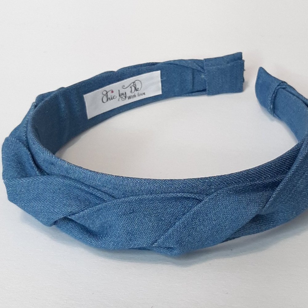 Braided headband for women, Wide hair hoop. - Picture 5 of 9